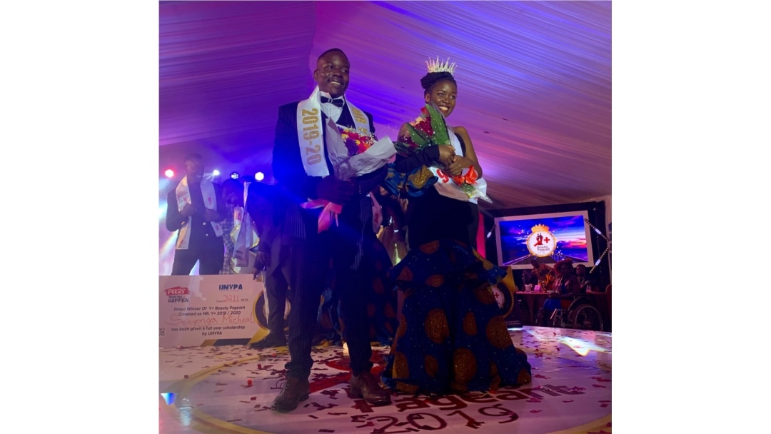 Mr. and Miss Y+ Beauty Pageant 2019-2020 in Kampala, Uganda, Nov. 22, 2019. (Halima Athumani/VOA)