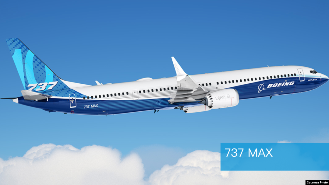 波音737Max型客機(波音公司網站)
