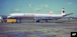 The museum's Comet in its original Mexicana livery.