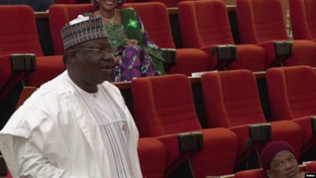 Sabon Shugaban Majalisar Dattawan Najeriya, Sanata Ahmed Lawan (Hoto: Twitter Sen. Ahmed Lawan)