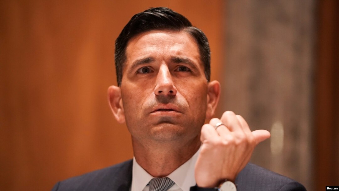 El secretario interino del Departamento de Seguridad Nacional (DHS), Chad Wolf, al testificar ante el Congreso de EE.UU., en septiembre de 2020.