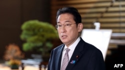 日本首相岸田文雄向媒體發表講話（2021年11月19日）