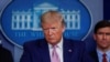 FILE - U.S. President Donald Trump addresses a briefing at the White House in Washington, April 1, 2020.