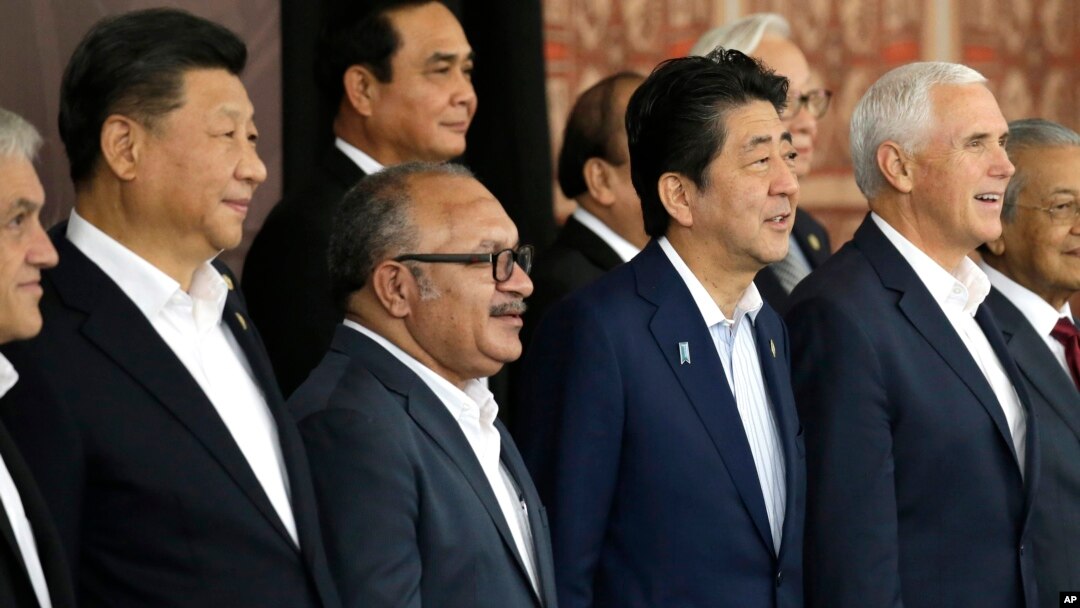 2018年11月18日巴布亞新畿內亞舉行的亞太經合組織會議資料照。