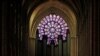 FILE -- A view shows the organ and a rose window inside the Notre Dame Cathedral in Paris, France, August 28, 2017. 