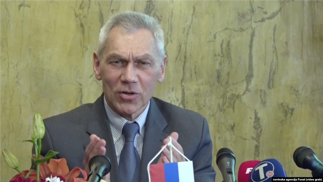 Amabsador Rusije u Beogradu Aleksandar Bocan-Harčenko, Foto: video grab