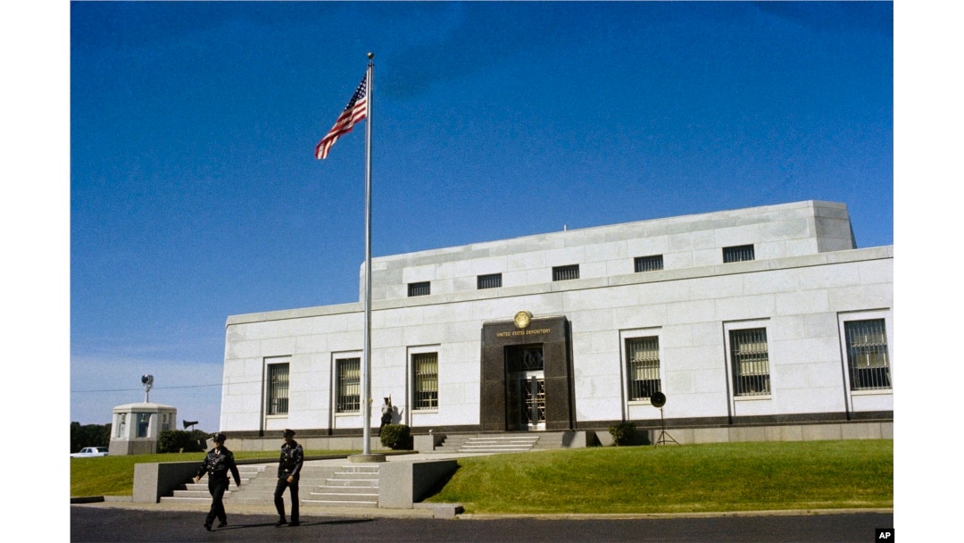 Amerika Birleşik Devletleri altın rezervleri deposu Fort Knox, Kentucky'de bulunuyor- 1974.