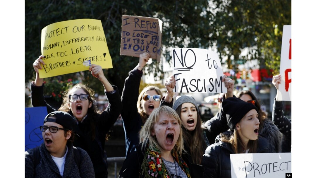 Protests Break Out After Trump Elected President 