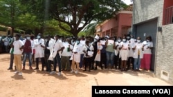 Manifestação de trabalhadores de saúde, Bissau