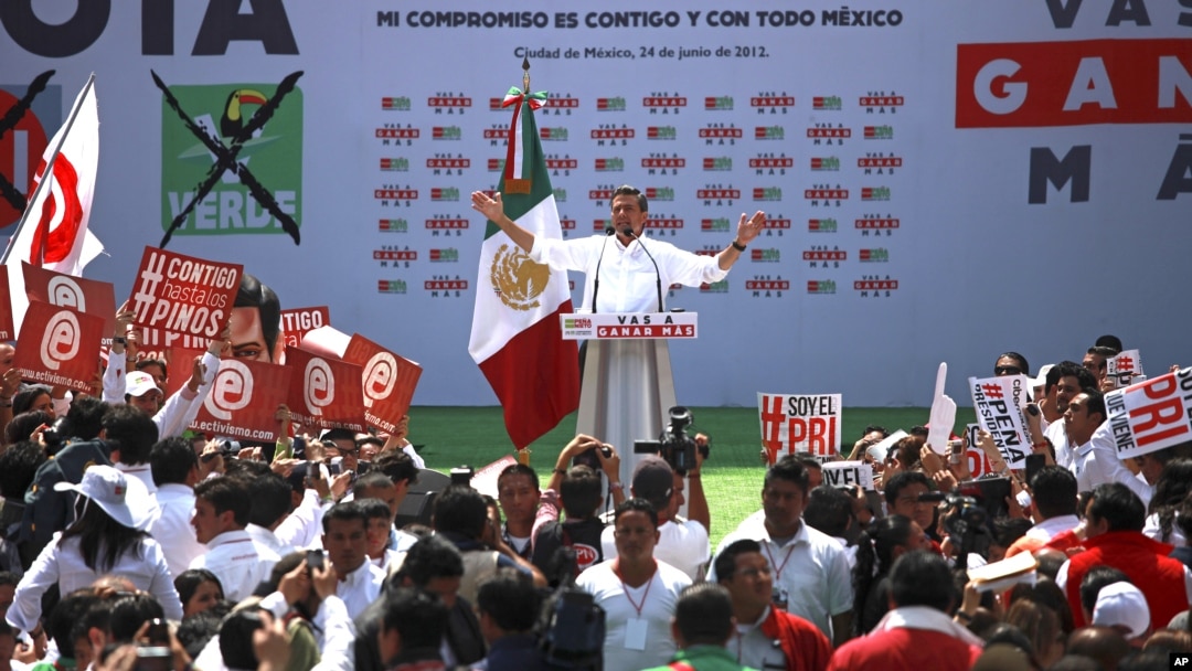 Peña Nieto estaría a punto de recuperar el poder para el PRI, que ya lo acaparó desde 1929 hasta el año 2000.