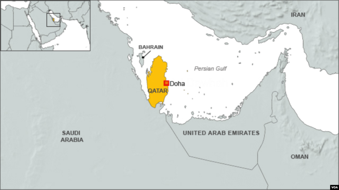 Map of Qatar